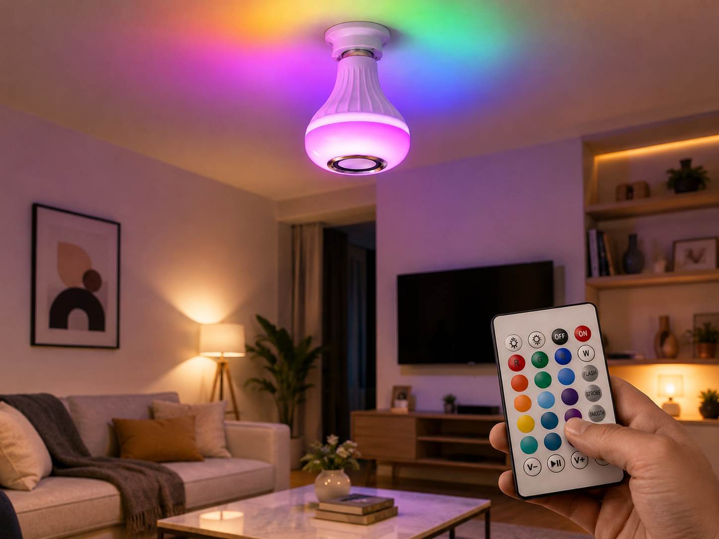 RGB Bluetooth Music Bulb with Remote Control