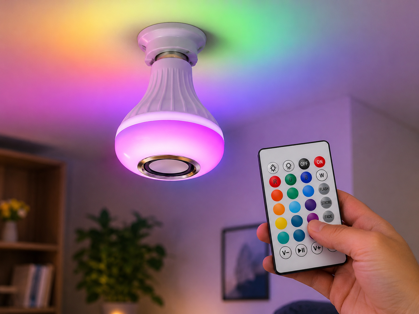 RGB Bluetooth Music Bulb with Remote Control