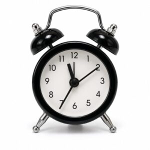 Black Twin Bell Alarm Clock