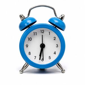 Sky Blue Twin Bell Alarm Clock