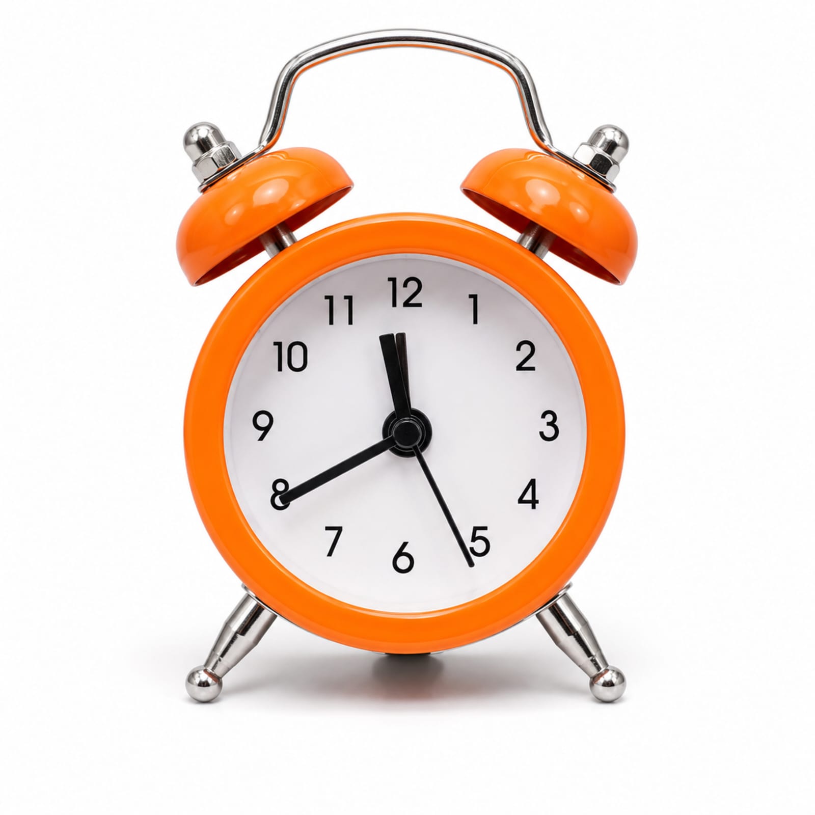 Orange Twin Bell Alarm Clock